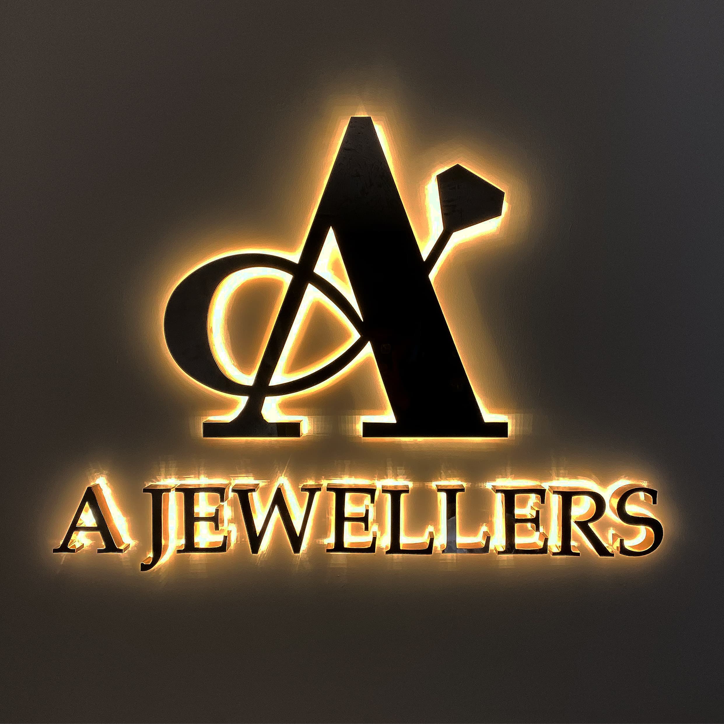 A Jewellers 3D built up signage